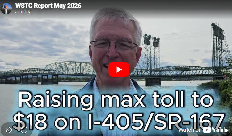 $18 tolls & an IBR update from the WSTC